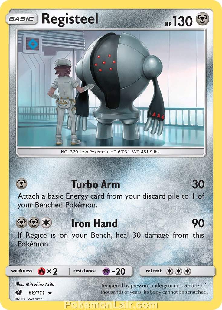 2017 Pokemon Trading Card Game Crimson Invasion Price List – 68 Registeel