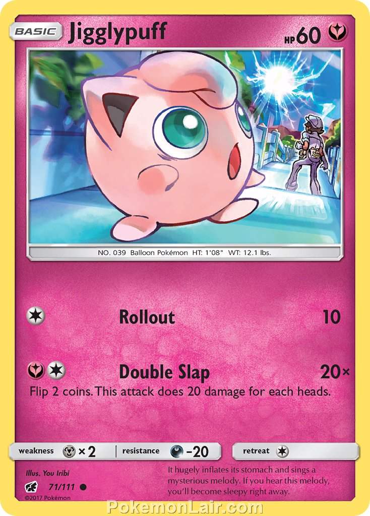 2017 Pokemon Trading Card Game Crimson Invasion Price List – 71 Jigglypuff