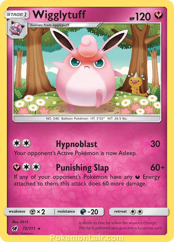 2017 Pokemon Trading Card Game Crimson Invasion Price List – 72 Wigglytuff