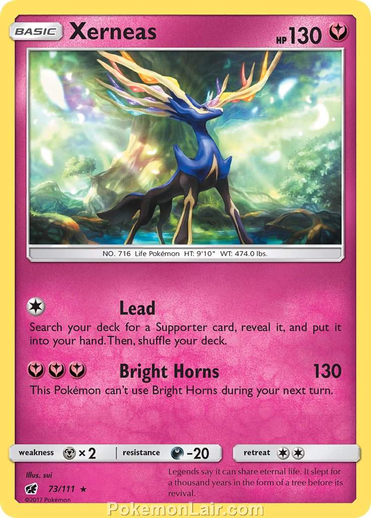 2017 Pokemon Trading Card Game Crimson Invasion Price List – 73 Xerneas