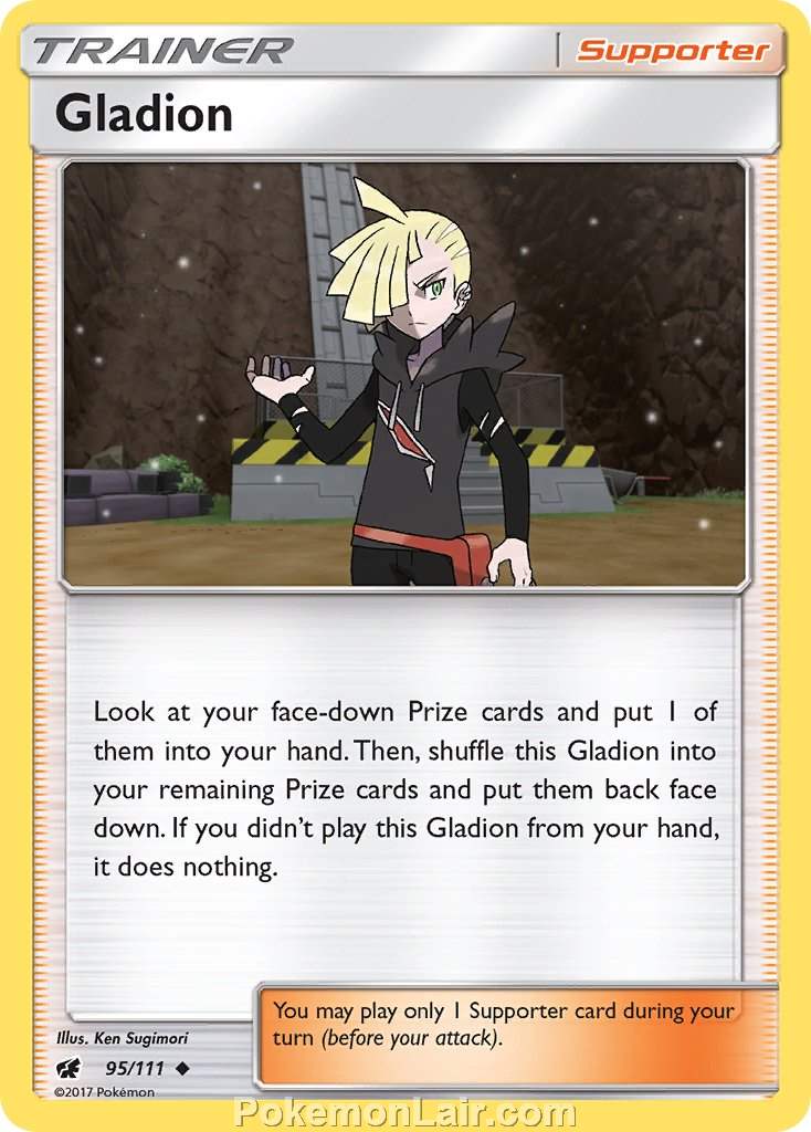 2017 Pokemon Trading Card Game Crimson Invasion Price List – 95 Gladion