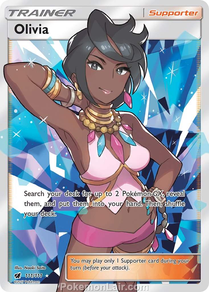 2017 Pokemon Trading Card Game Crimson Invasion Set – 111 Olivia