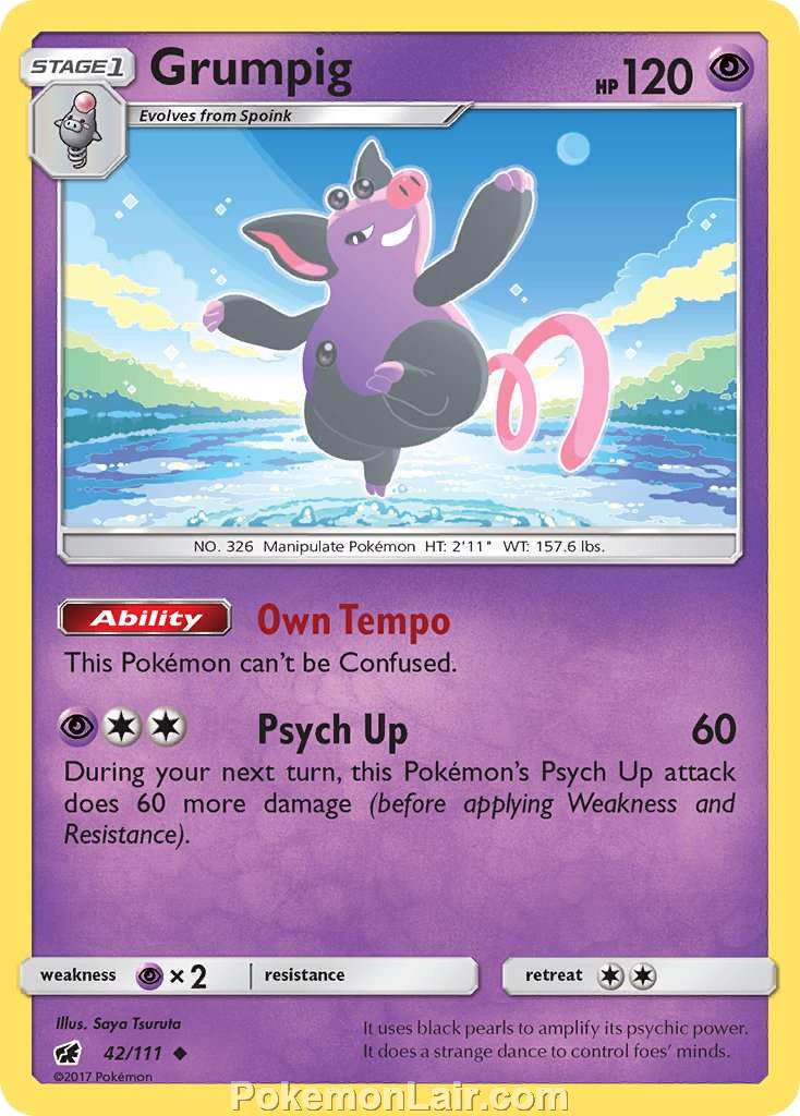 2017 Pokemon Trading Card Game Crimson Invasion Set – 42 Grumpig