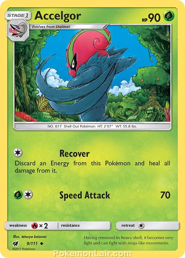 2017 Pokemon Trading Card Game Crimson Invasion Set – 9 Accelgor