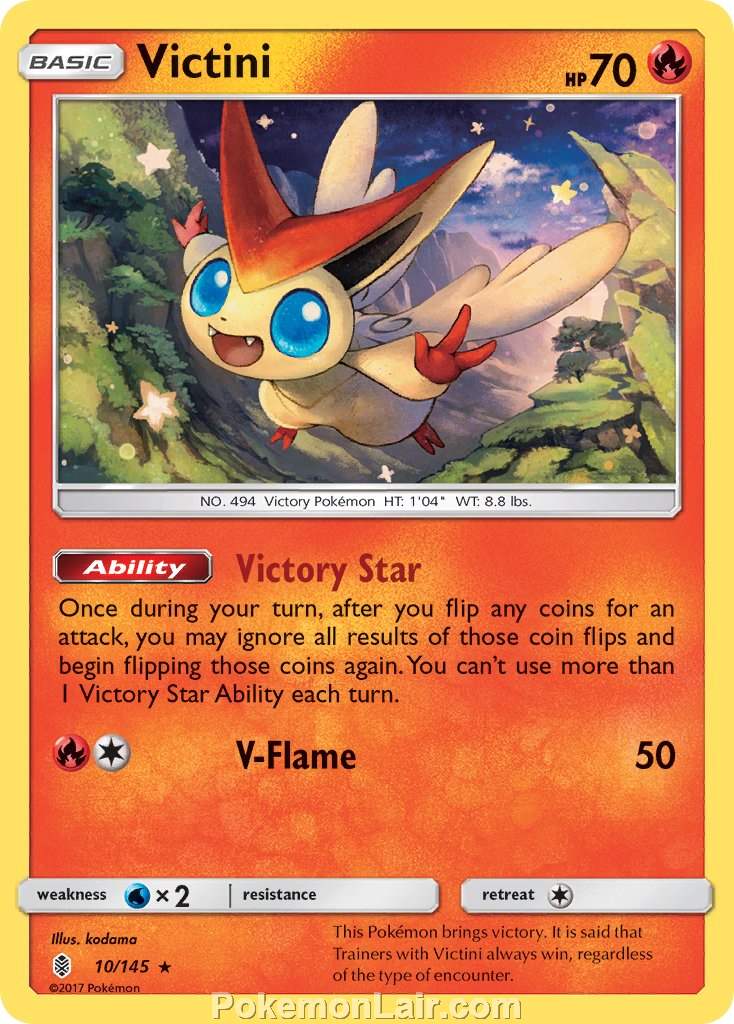 2017 Pokemon Trading Card Game Guardians Rising Price List – 10 Victini