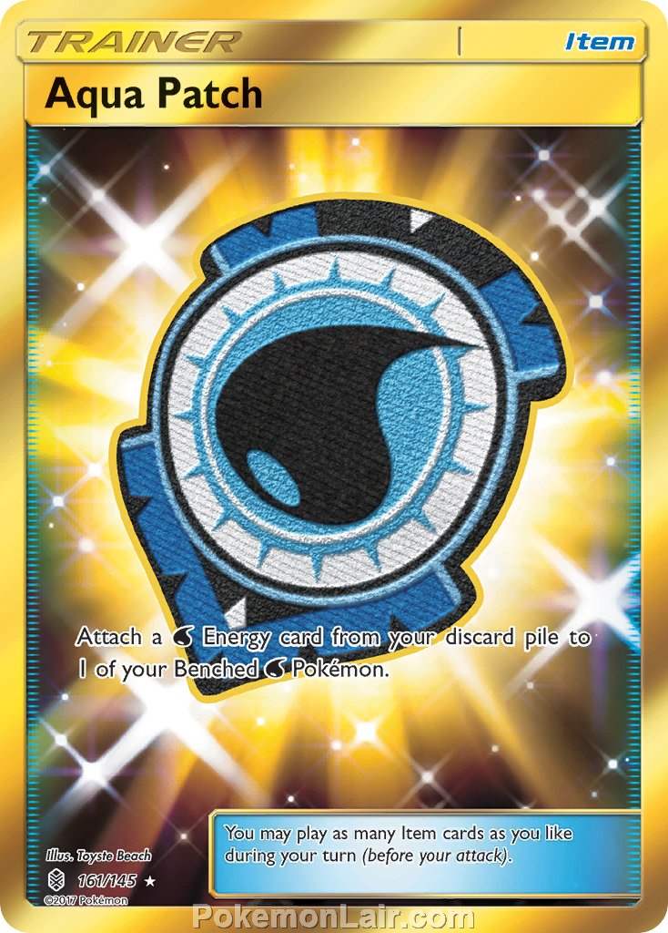 2017 Pokemon Trading Card Game Guardians Rising Price List – 161 Aqua Patch