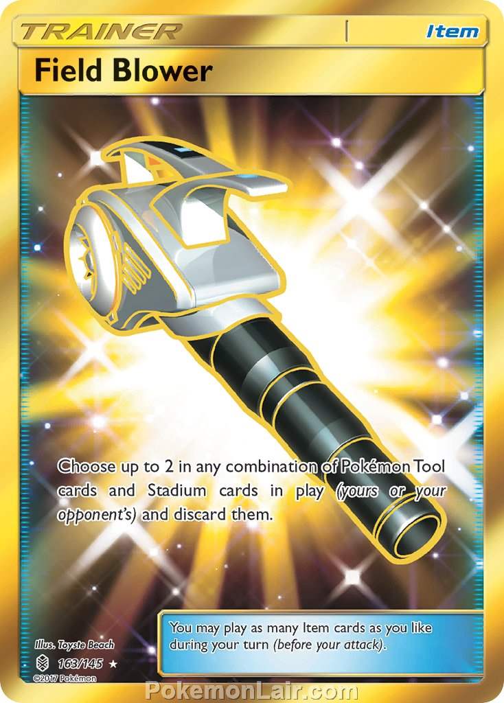 2017 Pokemon Trading Card Game Guardians Rising Price List – 163 Field Blower