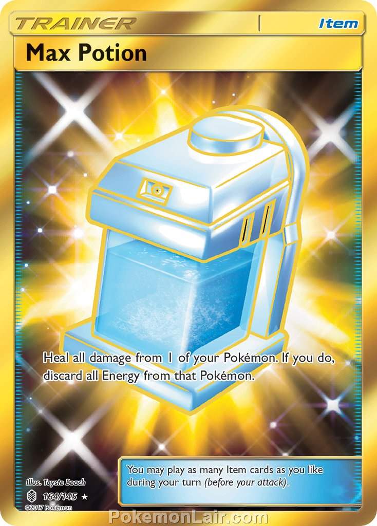 2017 Pokemon Trading Card Game Guardians Rising Price List – 164 Max Potion
