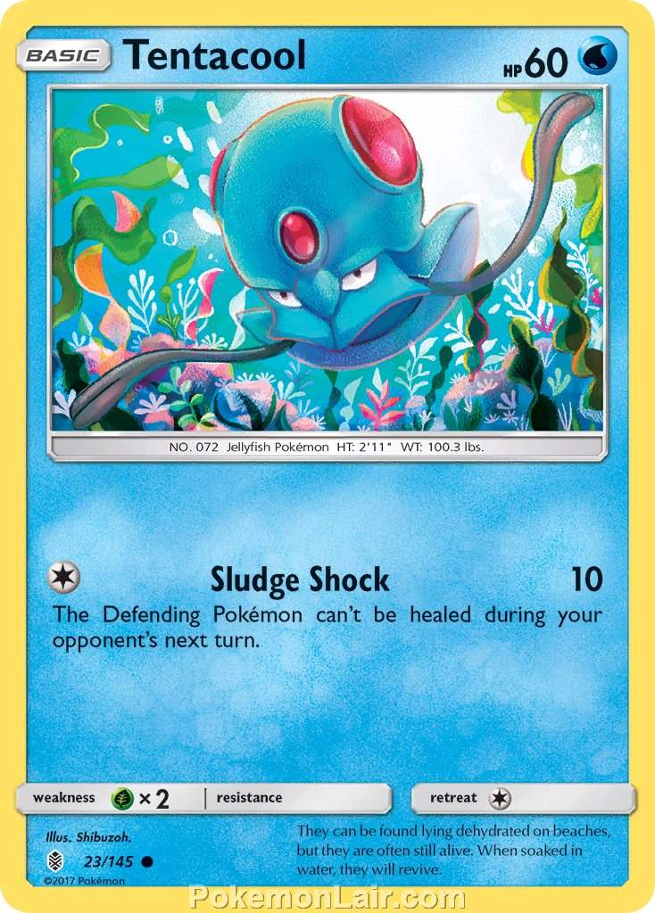 2017 Pokemon Trading Card Game Guardians Rising Price List – 23 Tentacool