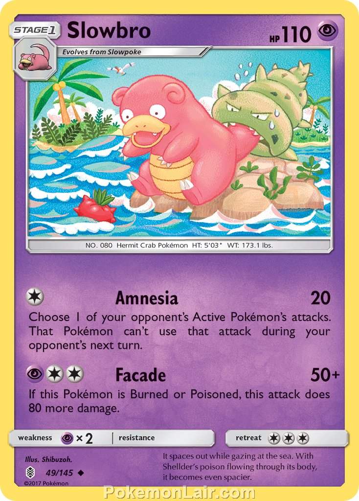 2017 Pokemon Trading Card Game Guardians Rising Price List – 49 Slowbro