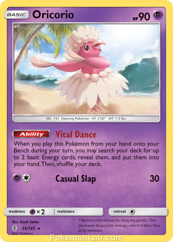 2017 Pokemon Trading Card Game Guardians Rising Price List – 55 Oricorio