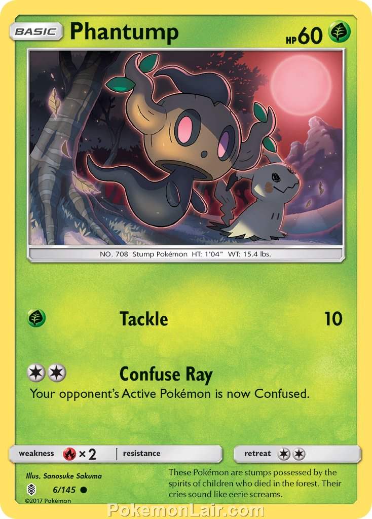 2017 Pokemon Trading Card Game Guardians Rising Price List – 6 Phantump