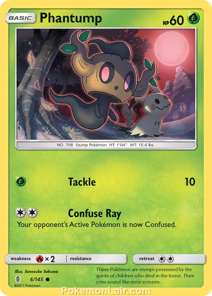 2017 Pokemon Trading Card Game Guardians Rising Price List – 6 Phantump