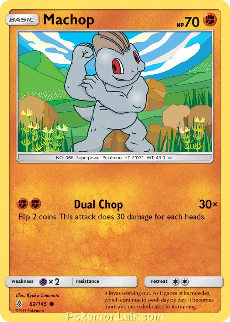 2017 Pokemon Trading Card Game Guardians Rising Price List – 62 Machop