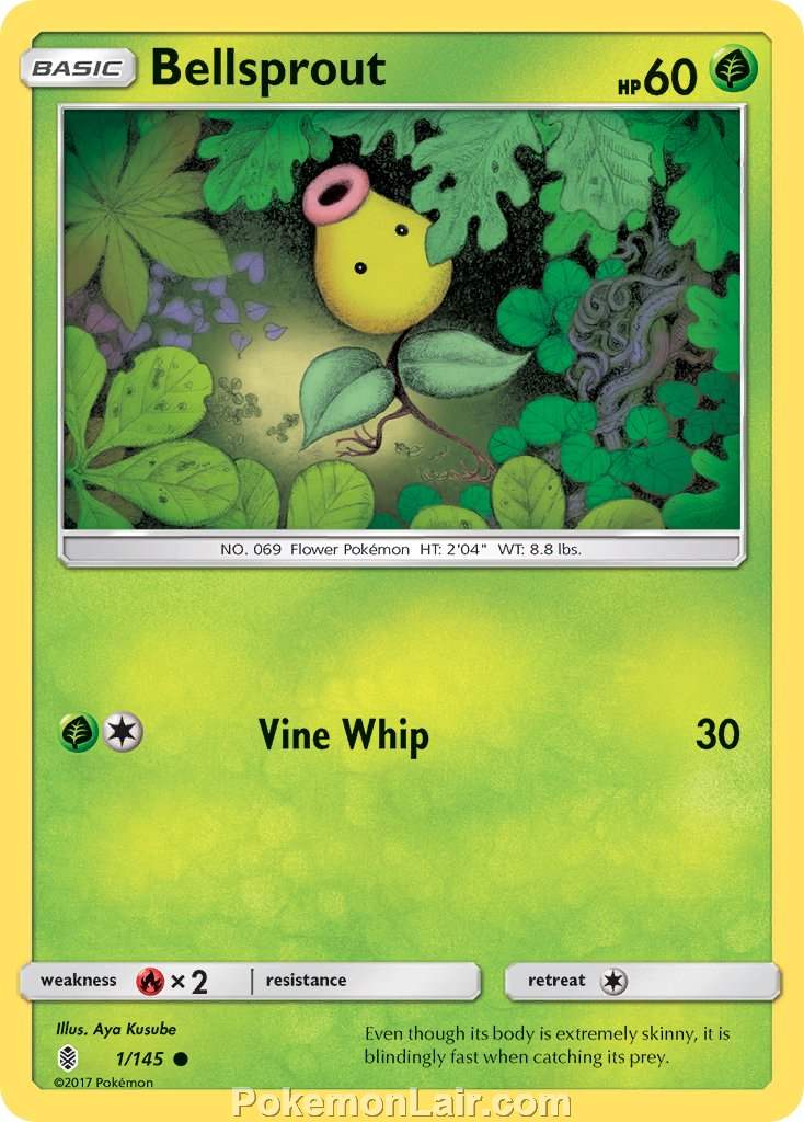 2017 Pokemon Trading Card Game Guardians Rising Set – 1 Bellsprout