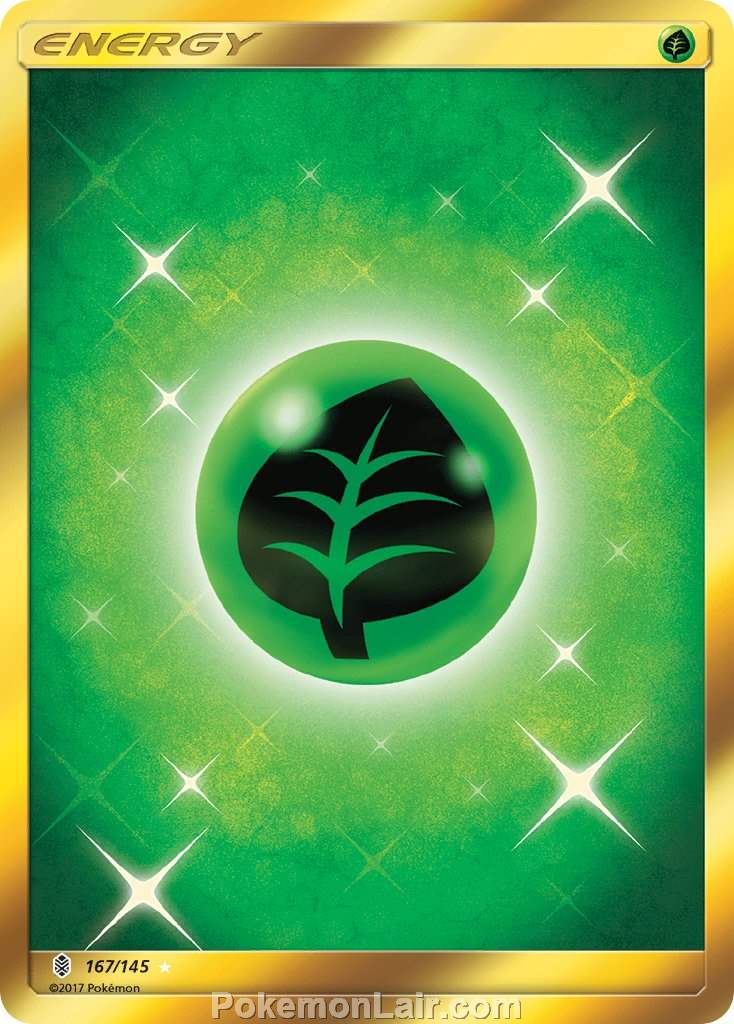 2017 Pokemon Trading Card Game Guardians Rising Set – 167 Grass Energy