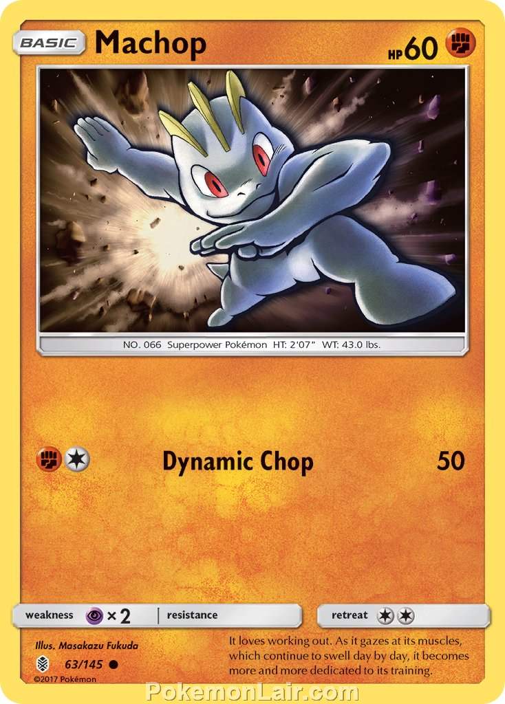 2017 Pokemon Trading Card Game Guardians Rising Set – 63 Machop