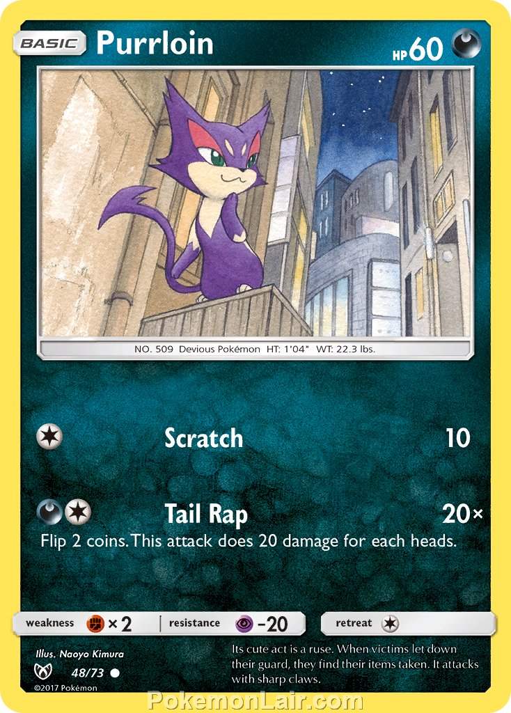 2017 Pokemon Trading Card Game Shining Legends Price List – 48 Purrloin