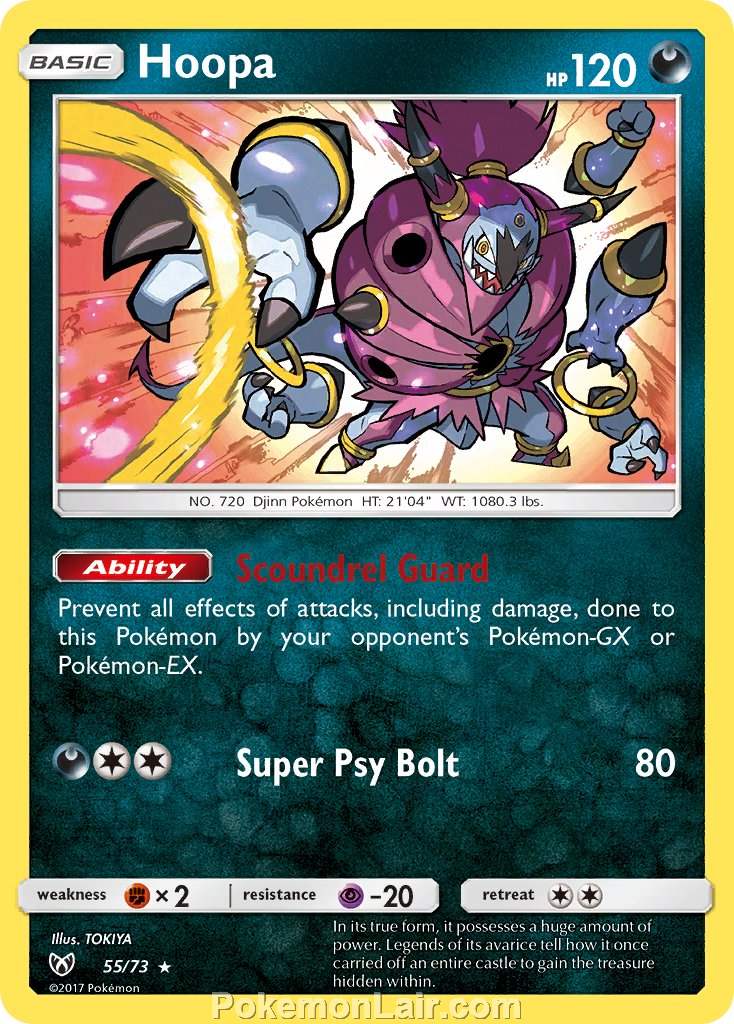 2017 Pokemon Trading Card Game Shining Legends Price List – 55 Hoopa