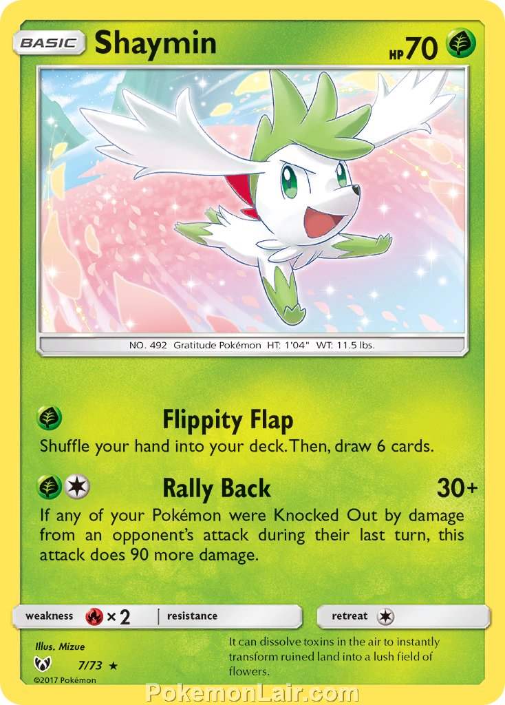 2017 Pokemon Trading Card Game Shining Legends Price List – 7 Shaymin