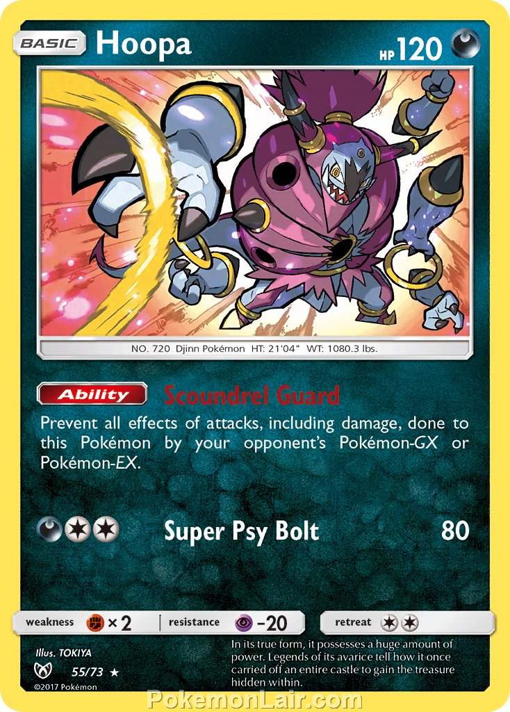 2017 Pokemon Trading Card Game Shining Legends Set – 55 Hoopa