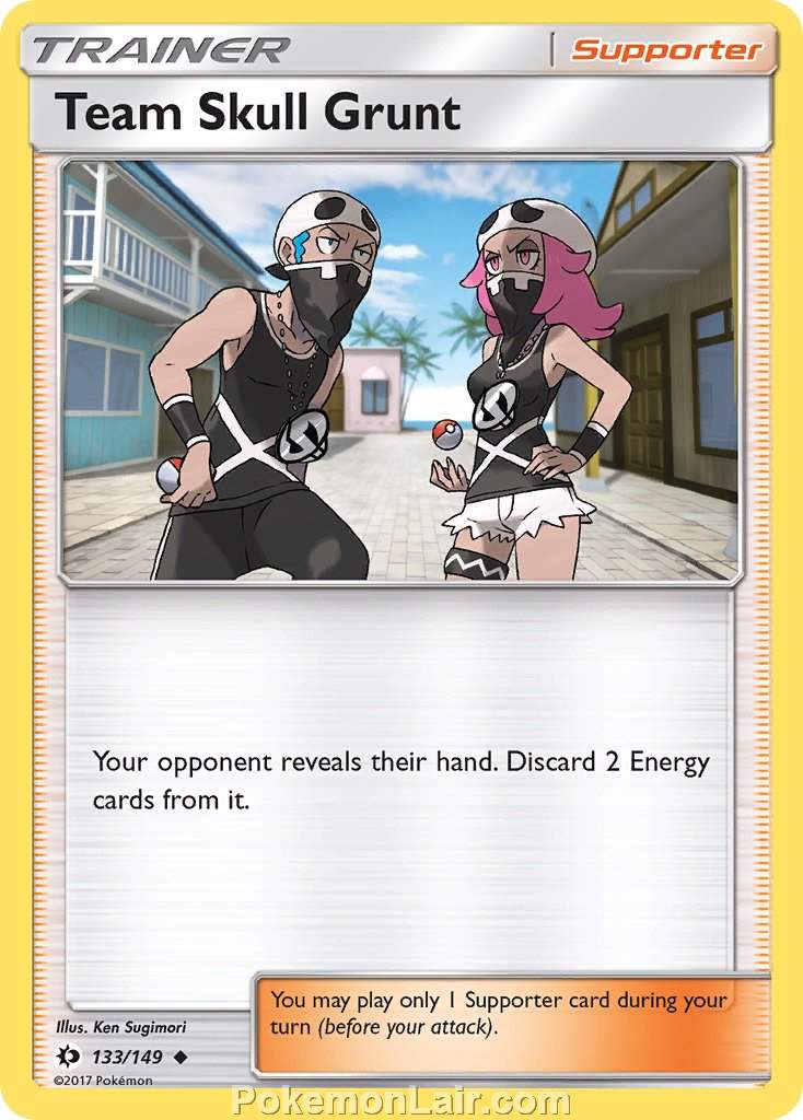 2017 Pokemon Trading Card Game Sun Moon Price List – 133 Team Skull Grunt