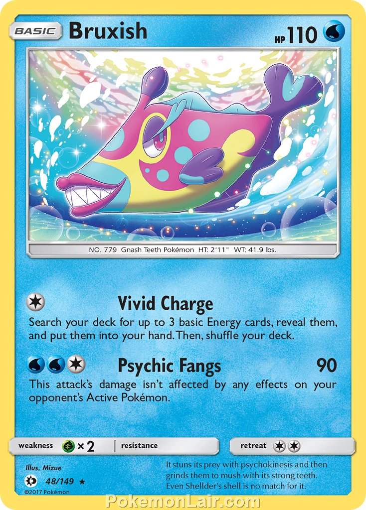 2017 Pokemon Trading Card Game Sun Moon Price List – 48 Bruxish