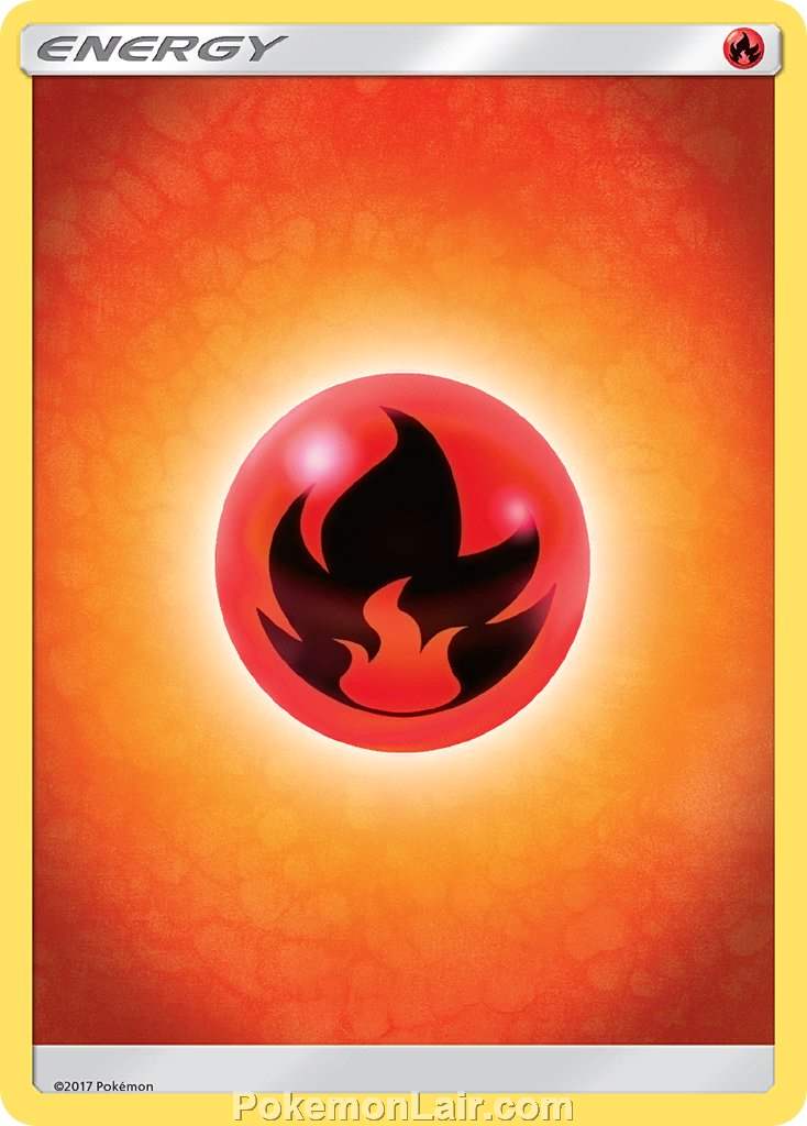 2017 Pokemon Trading Card Game Sun Moon Price List – E2 Fire Energy
