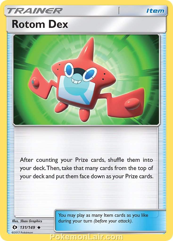 2017 Pokemon Trading Card Game Sun Moon Set – 131 Rotom Dex