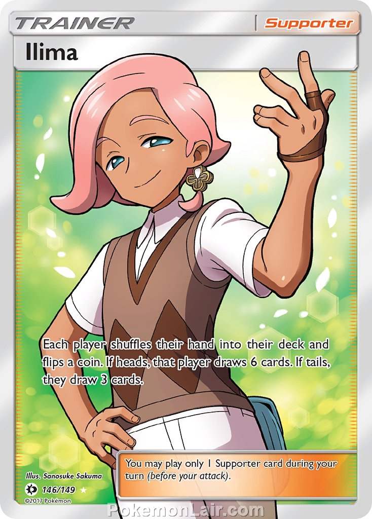 2017 Pokemon Trading Card Game Sun Moon Set – 146 Ilima