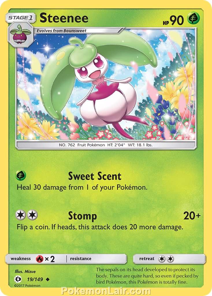 2017 Pokemon Trading Card Game Sun Moon Set – 19 Steenee