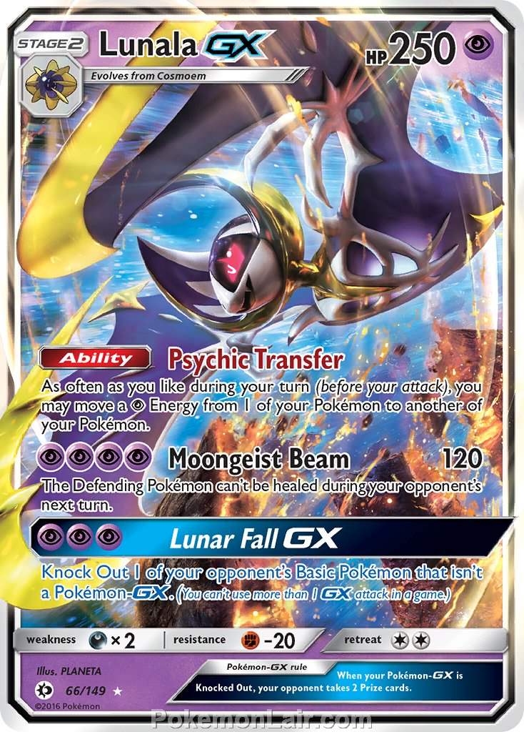 2017 Pokemon Trading Card Game Sun Moon Set – 66 Lunala GX