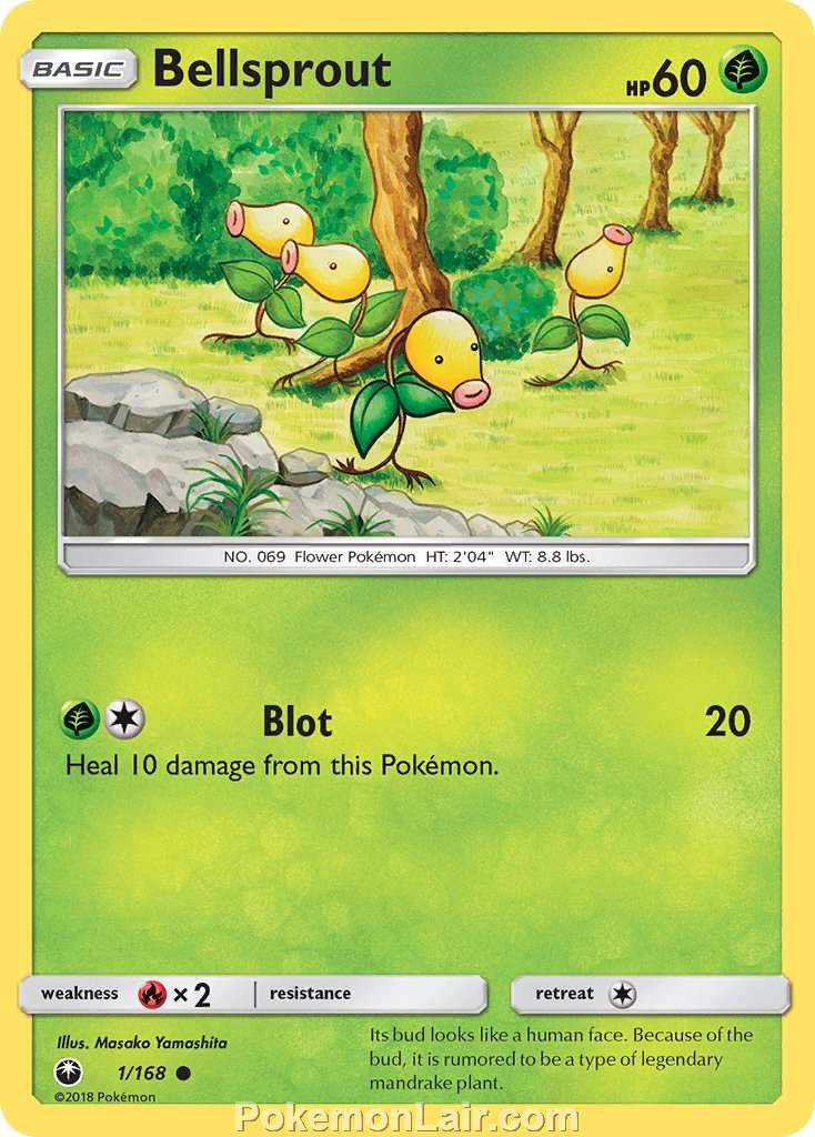 2018 Pokemon Trading Card Game Celestial Storm Price List – 1 Bellsprout