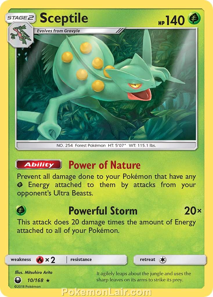 2018 Pokemon Trading Card Game Celestial Storm Price List – 10 Sceptile