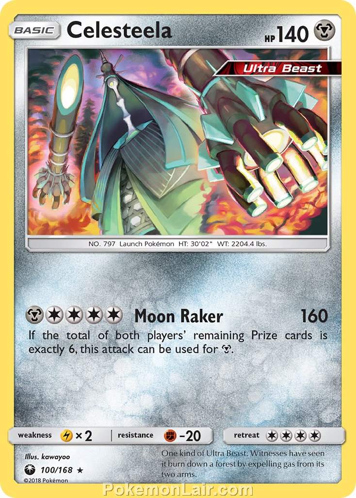 2018 Pokemon Trading Card Game Celestial Storm Price List – 100 Celesteela