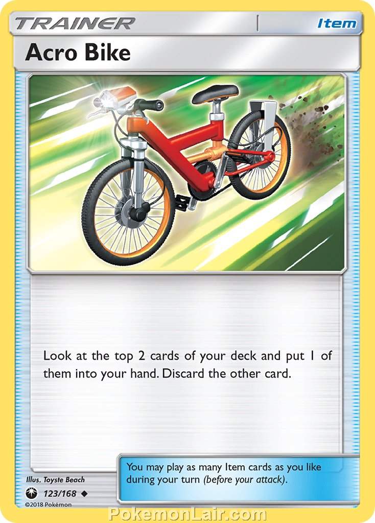 2018 Pokemon Trading Card Game Celestial Storm Price List – 123 Acro Bike