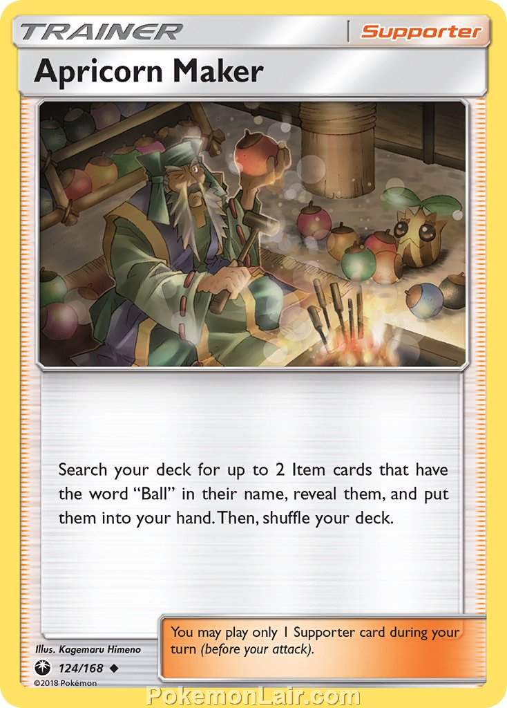 2018 Pokemon Trading Card Game Celestial Storm Price List – 124 Apricorn Maker