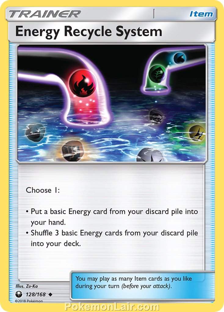2018 Pokemon Trading Card Game Celestial Storm Price List – 128 Energy Recycle System