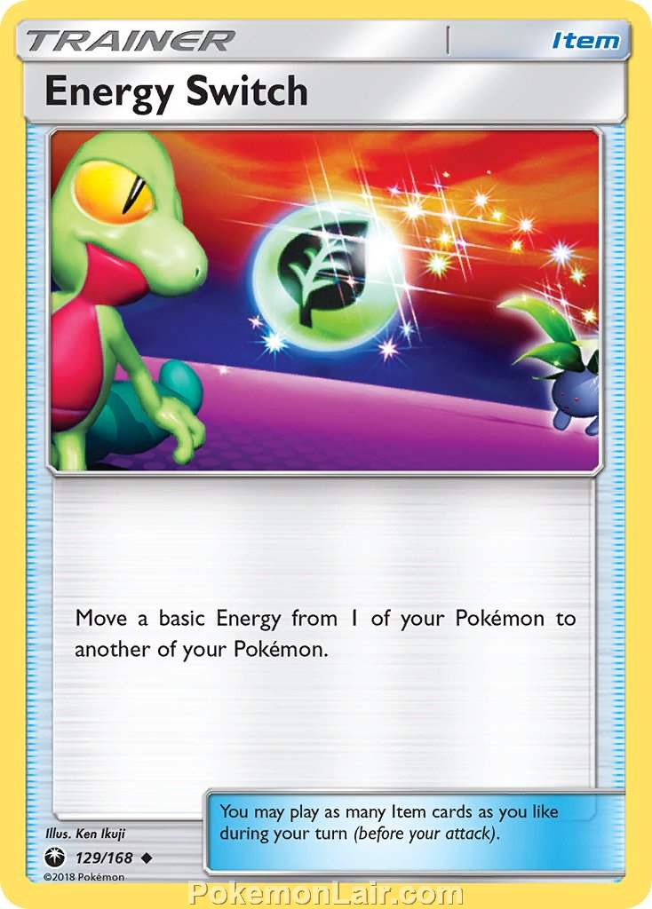 2018 Pokemon Trading Card Game Celestial Storm Price List – 129 Energy Switch