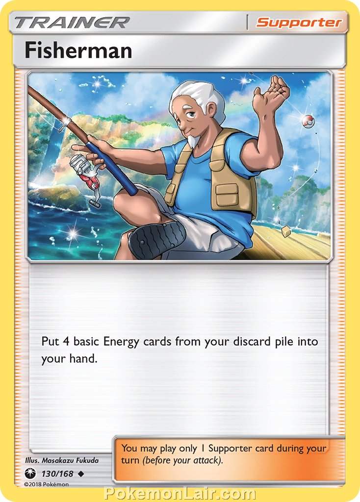 2018 Pokemon Trading Card Game Celestial Storm Price List – 130 Fisherman