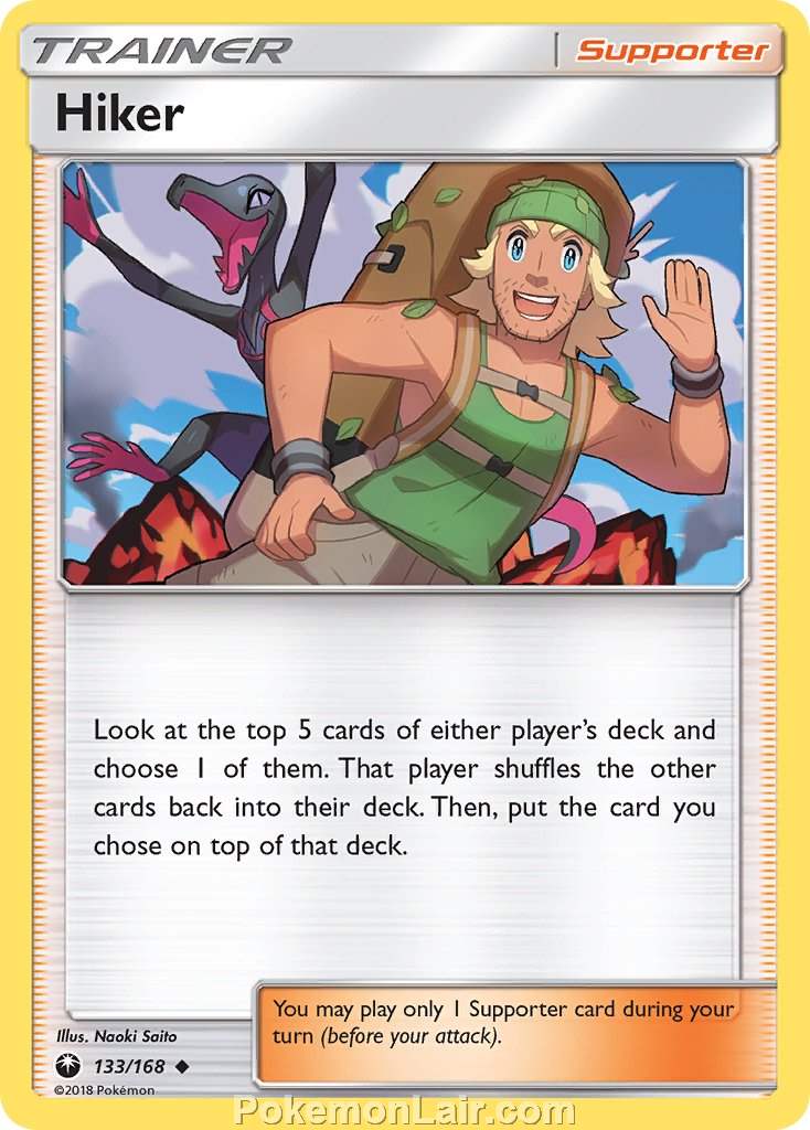 2018 Pokemon Trading Card Game Celestial Storm Price List – 133 Hiker