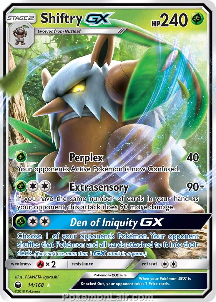 2018 Pokemon Trading Card Game Celestial Storm Price List – 14 Shiftry GX