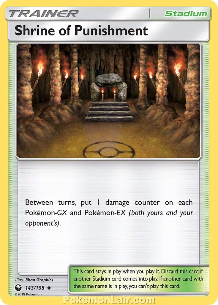 2018 Pokemon Trading Card Game Celestial Storm Price List – 143 Shrine Of Punishment