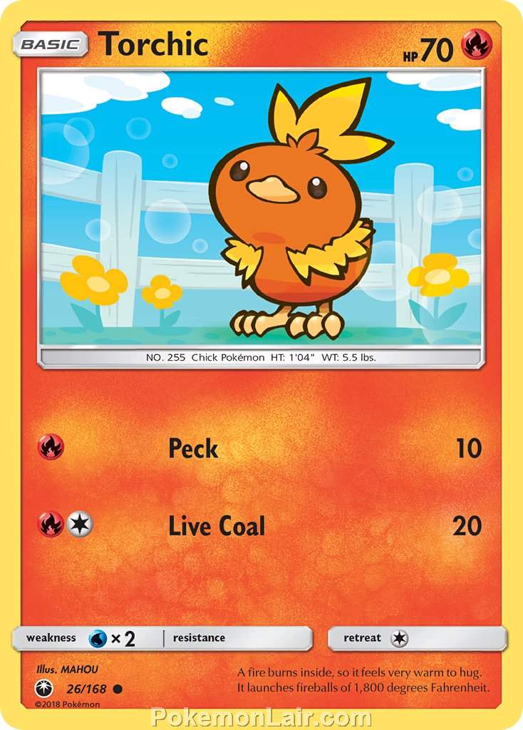 2018 Pokemon Trading Card Game Celestial Storm Price List – 26 Torchic