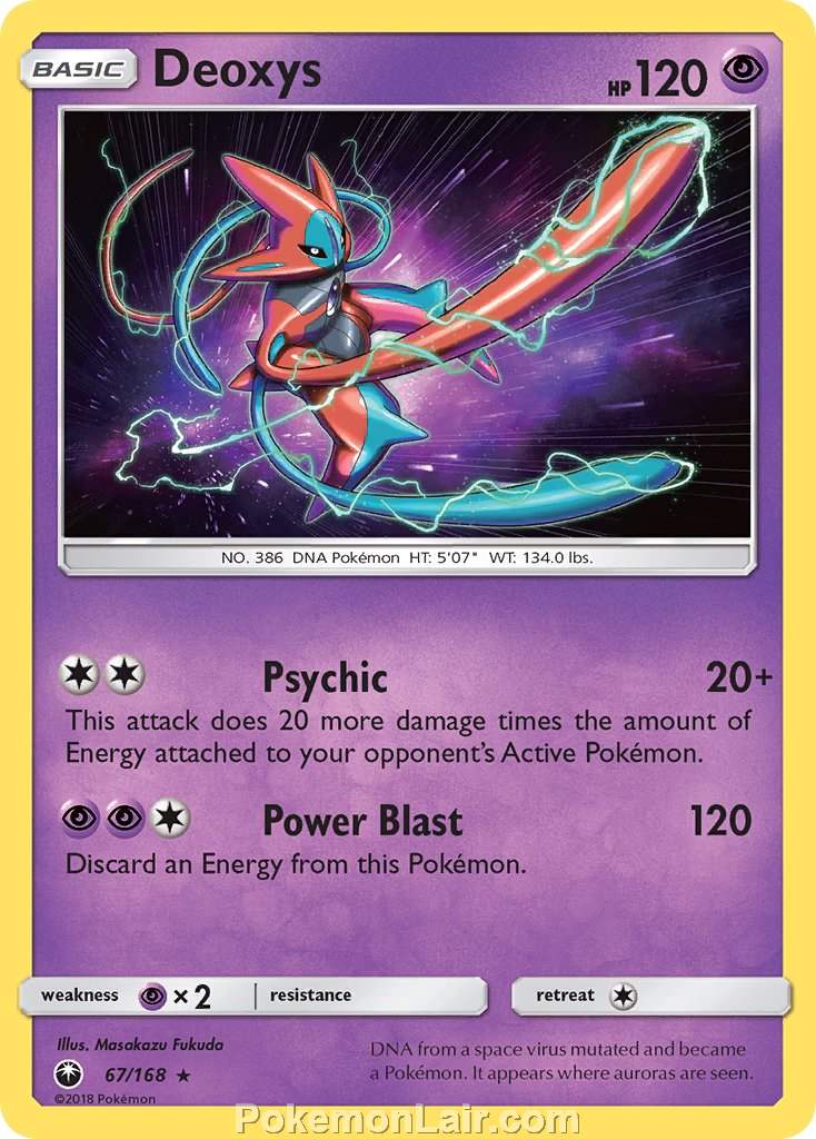 2018 Pokemon Trading Card Game Celestial Storm Price List – 67 Deoxys