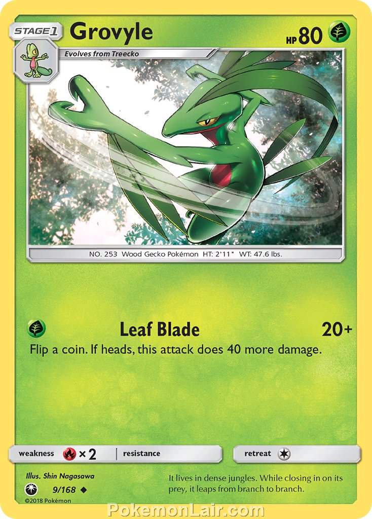 2018 Pokemon Trading Card Game Celestial Storm Price List – 9 Grovyle