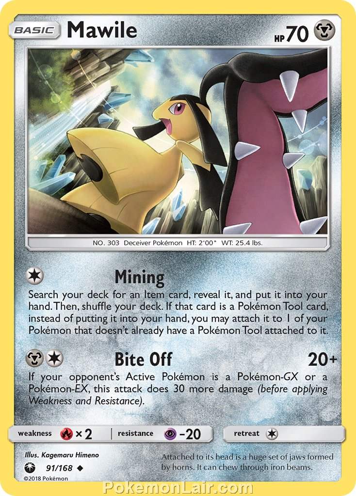 2018 Pokemon Trading Card Game Celestial Storm Price List – 91 Mawile