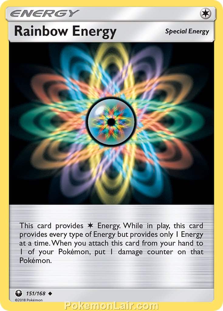 2018 Pokemon Trading Card Game Celestial Storm Set – 151 Rainbow Energy