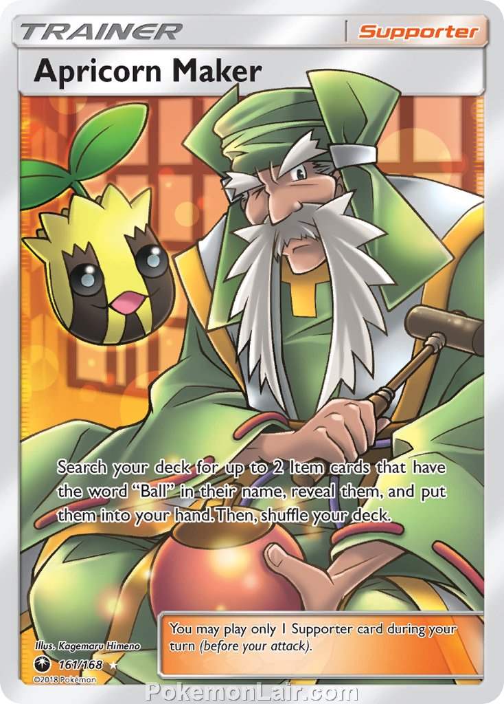 2018 Pokemon Trading Card Game Celestial Storm Set – 161 Apricorn Maker