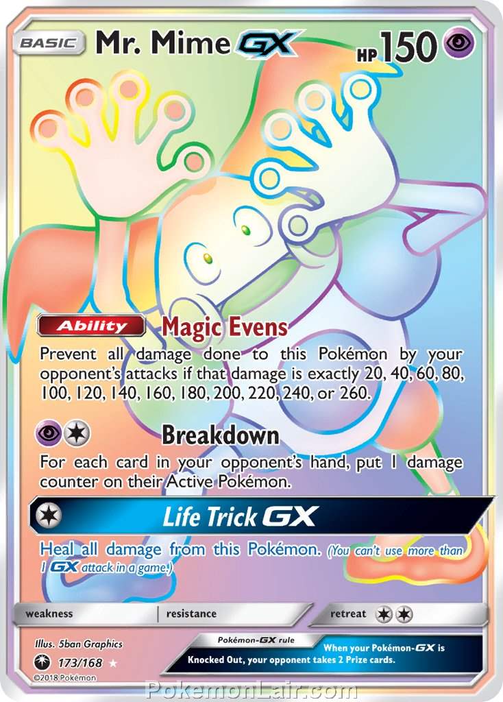 2018 Pokemon Trading Card Game Celestial Storm Set – 173 Mr Mime GX